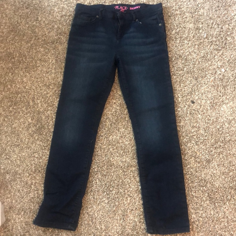 Girls Childrens Place Skinny Jeans, dark blue